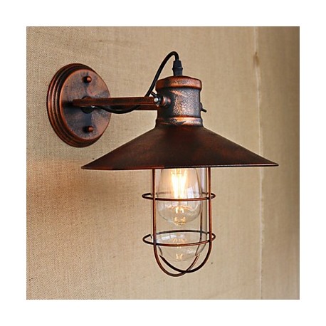 Loft industrial Warehouse Creative Living Room Balcony Wind Ferruginous Nostalgic Retro Pastoral Staircase Wall Lamp