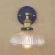 American Country Retro Creative Personality Popular Decorative Glass Wall Lamp