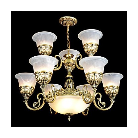 Traditional/Classic / Vintage / Retro Bronze Metal Chandeliers Living Room / Dining Room / Study Room/Office / Hallway