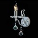 Silvery Crystal Wall Light with 1 Lights