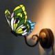 E27 220V 26*15CM 3-5㎡ European Mediterranean Contracted Rural Creative Wrought Iron Wall Lamp Glass Led Lights