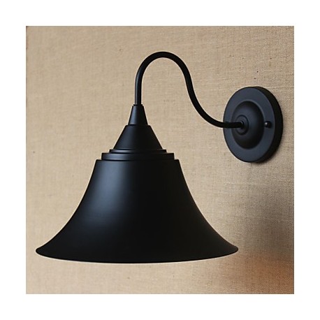 American Country Creative Personality Simple Clothing Store Iron Black Horn Decorative Wall Lamp