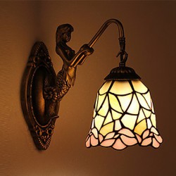 E27 220V 27*25CM 3-5㎡ European Contracted Rural Creative Wrought Iron Wall Lamp Led Lights