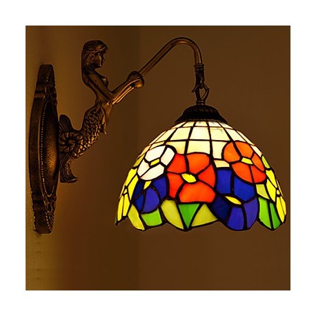 E27 220V 27*25CM 3-5㎡ European Contracted Rural Creative Wrought Iron Wall Lamp Led Lights