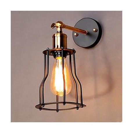 Literature And Art Character Designer Iron Frame Wall Lamp