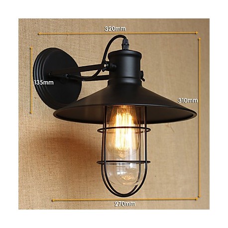 American Country Style Corridor Bar Decoration Of The Head Of a Bed Wall Lamp