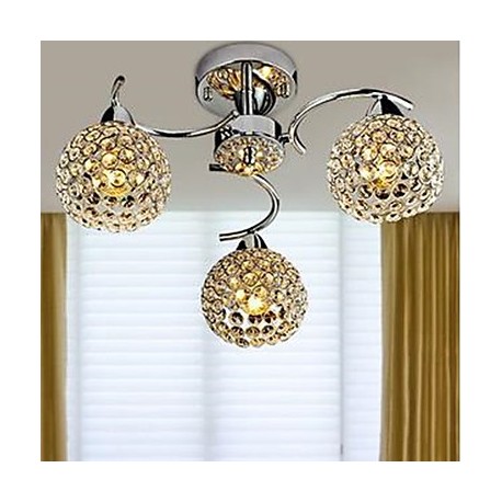 LED Dome Light of Modern Crystal Absorb Dome Light Meals Chandeliers Droplight Sitting Room