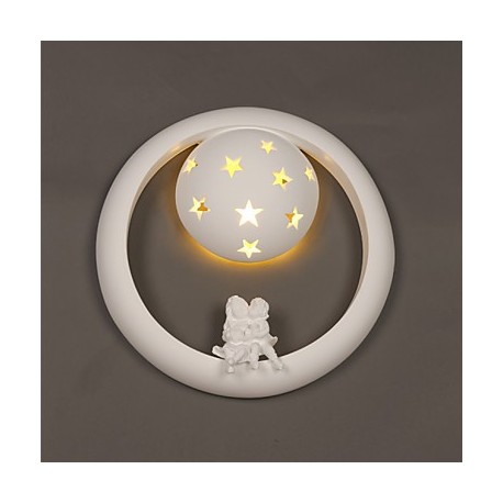 G9 220V 36*8CM 5-8㎡ Sweet Pastoral Gypsum Fun Children Room Porch Wall Lamp Led Lights