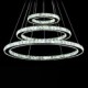 LED Crystal Pendant Light Modern Chandelier Lighting Lamps Cool White Round Ceiling Lights Fixtures