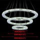 LED Crystal Pendant Light Modern Chandelier Lighting Lamps Cool White Round Ceiling Lights Fixtures