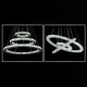 LED Crystal Pendant Light Modern Chandelier Lighting Lamps Cool White Round Ceiling Lights Fixtures