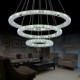 LED Crystal Pendant Light Modern Chandelier Lighting Lamps Cool White Round Ceiling Lights Fixtures