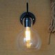 Modern Restaurant Adornment Wall Lamp, Wrought Iron Glass