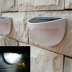 Solar Powered LED Lamp Outdoor Garden Light Automatic Sensor Activated Solar LED Light (White)