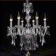 6 Arms Vintage Luxury led Lighting K9 Crystal Chandelier Ceiling Pendant Light