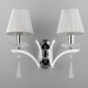 Elegant Wall Light with 2 Lights - Crystal Drops Decorated