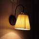 Iron Wall Lamp with Fabric Shade in 1 Light