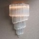 60W E14 Chrome Finish Wall Light with Crystal Glass Strips and 3 Lights