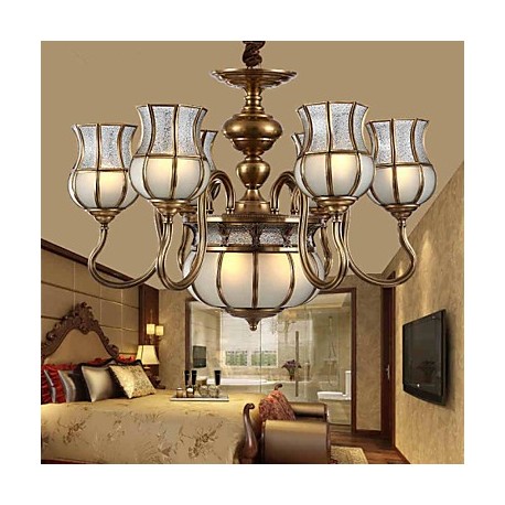 Chandeliers LED / Bulb Included Traditional/Classic / Rustic/Lodge Living Room / Bedroom Metal