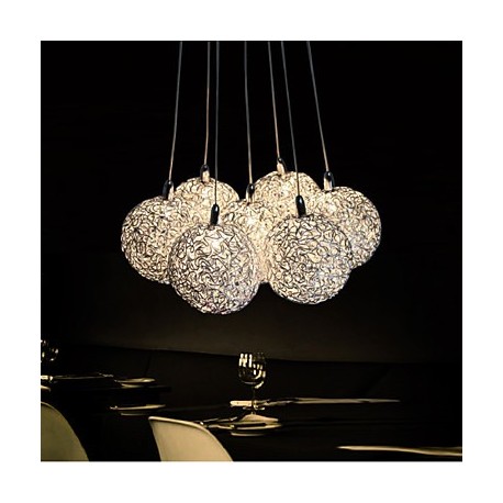 LED Pendant Light Modern 7-Light Home Furnishing Decorative Aluminum Pendant Light , Dining Room, Bedroom, Living Room