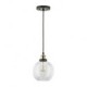 Industrial Factory Pendant Lamp - Antique Brass One-Light Fixture Glass Shade,Cafe Dining Room Pendant Light