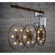 Iron wheel Retro Cafe Bar Chandelier Chandelier Clothing Store