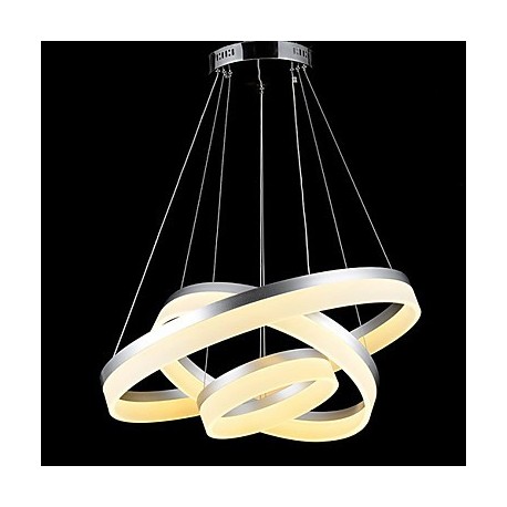 Round LED Pendant Lights Modern Acrylic Lamps Lighting Luxurious Three Rings Ceiling Lights Fixtures