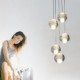 Modern Pendant Lights Pendant Lamp 5 Lights G4 Retroifit Chrome Plating Crystal for Dining Room Stairs Light