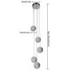 Modern Pendant Lights Pendant Lamp 5 Lights G4 Retroifit Chrome Plating Crystal for Dining Room Stairs Light