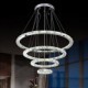 Modern LED Pendant Light Clear Crystal Ceiling Chandeliers Lighting Lamp with D100CM+D80CM+D60CM+D40CM CE FCC UL