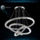 Modern LED Pendant Light Clear Crystal Ceiling Chandeliers Lighting Lamp with D100CM+D80CM+D60CM+D40CM CE FCC UL