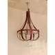 Post Modern Luxury Leather Crystal Creative Lron Chandelier