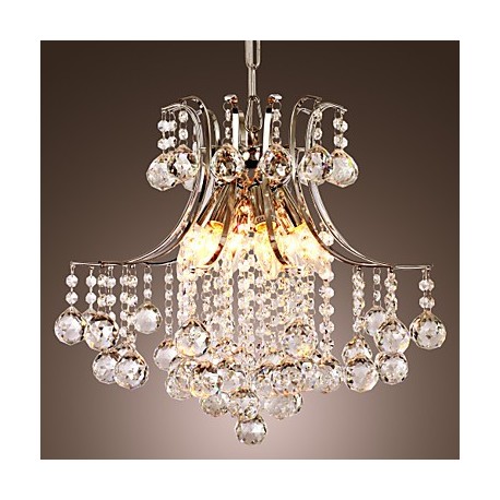 Pendant Light Luxury Modern Crystal Living 6 Lights