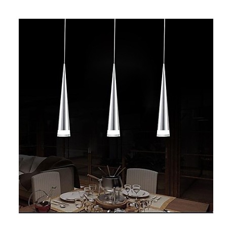 Max 5W Modern/Contemporary LED Chrome Metal Pendant Lights Living Room / Bedroom