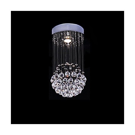 Max 50W Modern/Contemporary Crystal Electroplated Metal Chandeliers / Flush Mount Bedroom / Dining Room / Kitchen