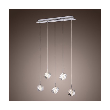 Max 10W Modern/Contemporary / Island Crystal Chrome Pendant Lights Dining Room / Kitchen