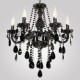 Chandelier Black Crystal Modern 6 Lights