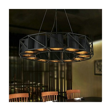 40W Vintage / Country LED Painting Metal Pendant Lights Dining Room / Study Room/Office / Game Room / Hallway / Garage