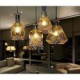 Crystal Glass Lamp ,4Lights Shade Restaurant Kitchen Minimalist Personality Bottle Lights