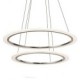 LED Acrylic Pendant Lamps Ceiling Hanging Chandeliers Light Fixtures with 2 ring 6080 CE FCC ROHS