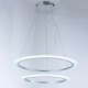 LED Acrylic Pendant Lamps Ceiling Hanging Chandeliers Light Fixtures with 2 ring 6080 CE FCC ROHS