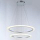 LED Acrylic Pendant Lamps Ceiling Hanging Chandeliers Light Fixtures with 2 ring 6080 CE FCC ROHS