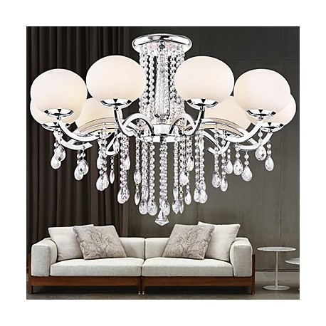 Chandelier Crystal Luxury Modern Living 9 Lights