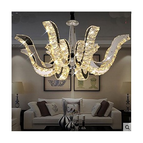 LED Crystal Lamp Modern Luxury Candle Crystal Pendant Lamp