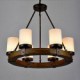 Vintage Old Wood Wooden Chandeliers Do 6