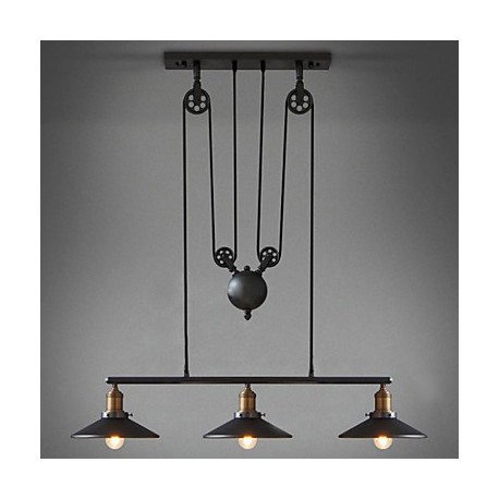 LED Pendant Lights Vintage 3 Lights ST64 Bulbs Included Up and Down system for Living Room / Bedroom