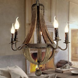 Chandelier/5 lights/Vintage/Retro/Country Living/Dining/Kitchen/Study/Office/Entry/Hallway/Metal