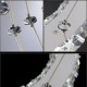 LED Crystal Chandelier Lights Modern Lighting Three Rings D305070 K9 Large Crystal Hotel Ceiling Light Fixtures