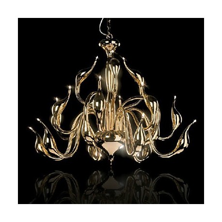 Modern Chandelier Light 18 Lights LED G4 Gold Plating/ Bulb Included/ Living Room / Bedroom