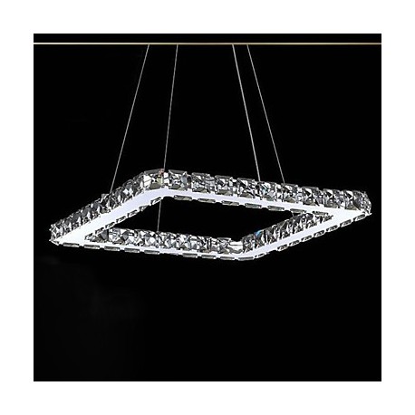 10W Modern/Contemporary Crystal / LED / Bulb Included Electroplated Metal Chandeliers Bedroom